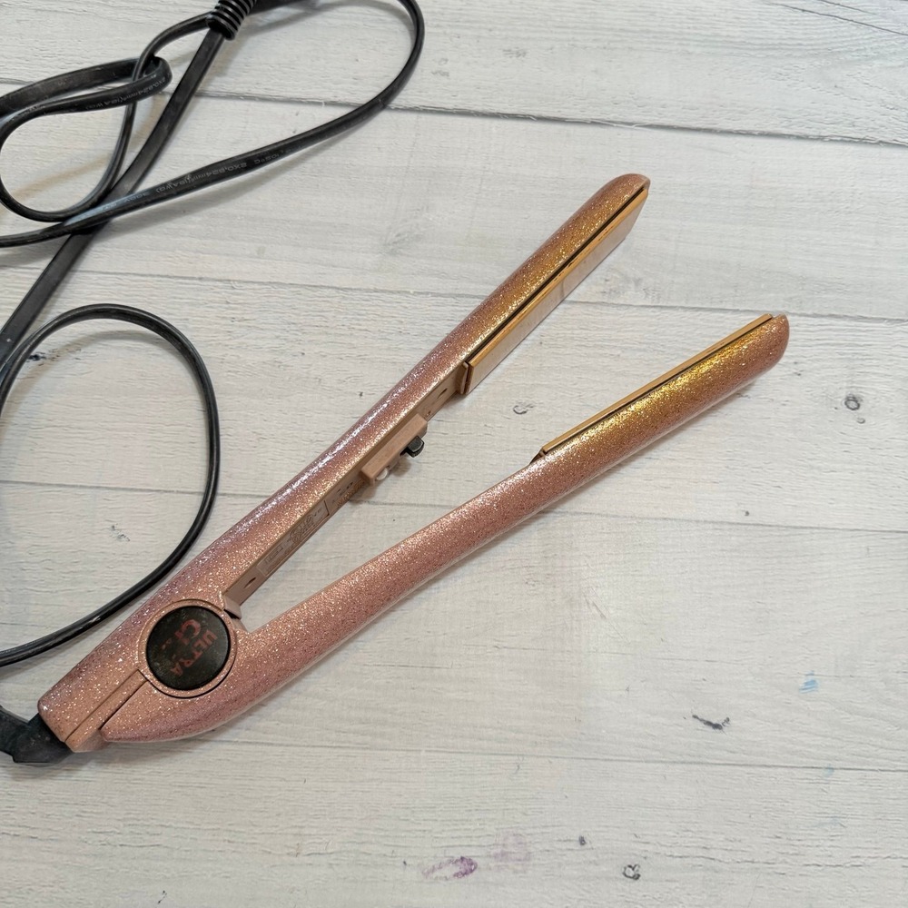 Chi Ceramic Flat Iron Glitter pink